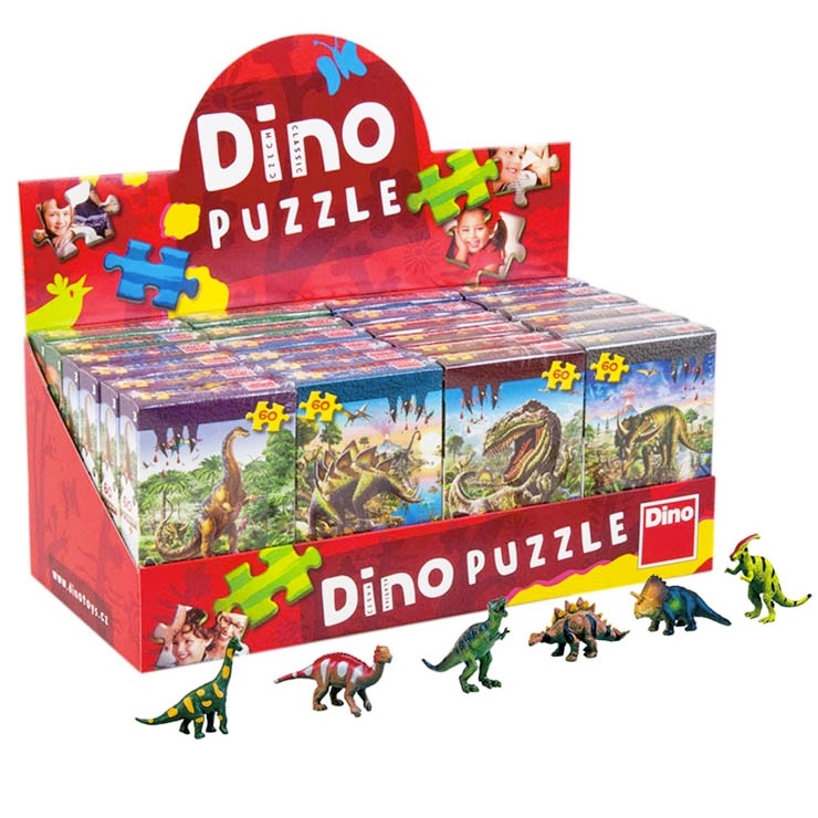 Puzzle 60 Dinosauři + figurka Dino > 11DN383074
