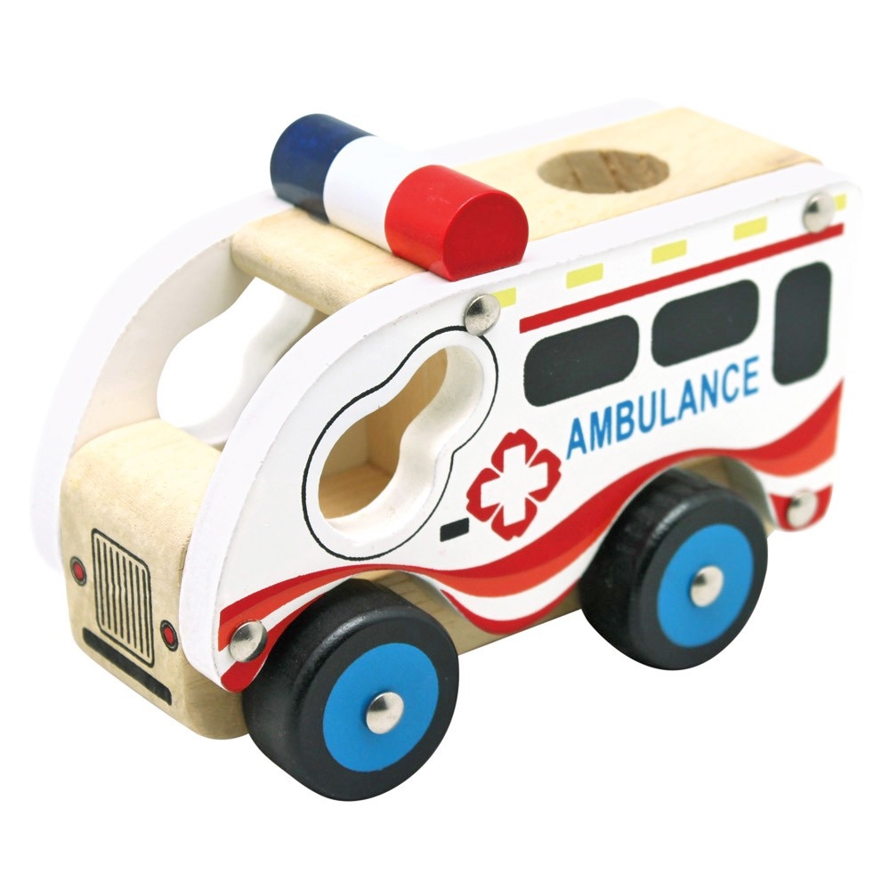 Dřevěné auto ambulance > 17B84081