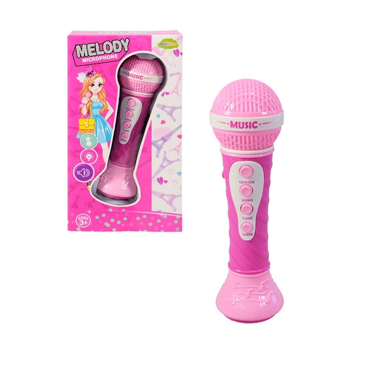 Mikrofon na baterie růžový > 201634