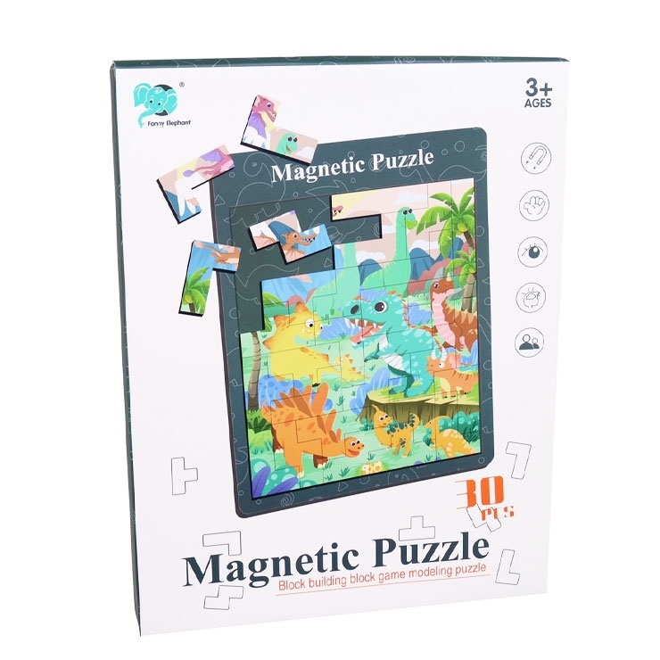 Puzzle magnetické Dino 30 ks > 214032