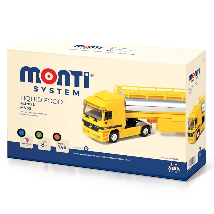 Stavebnice Monti System MS 55 Liquid Food Actros L-MB 1:48 > 35S0109-55