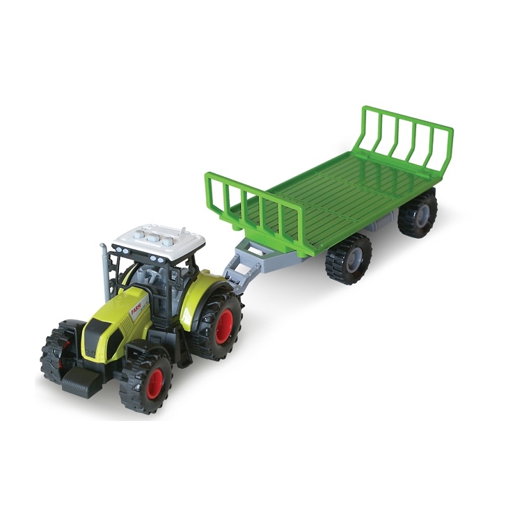 Traktor s vlečkou na valy sena se zvukem > 5D1268287