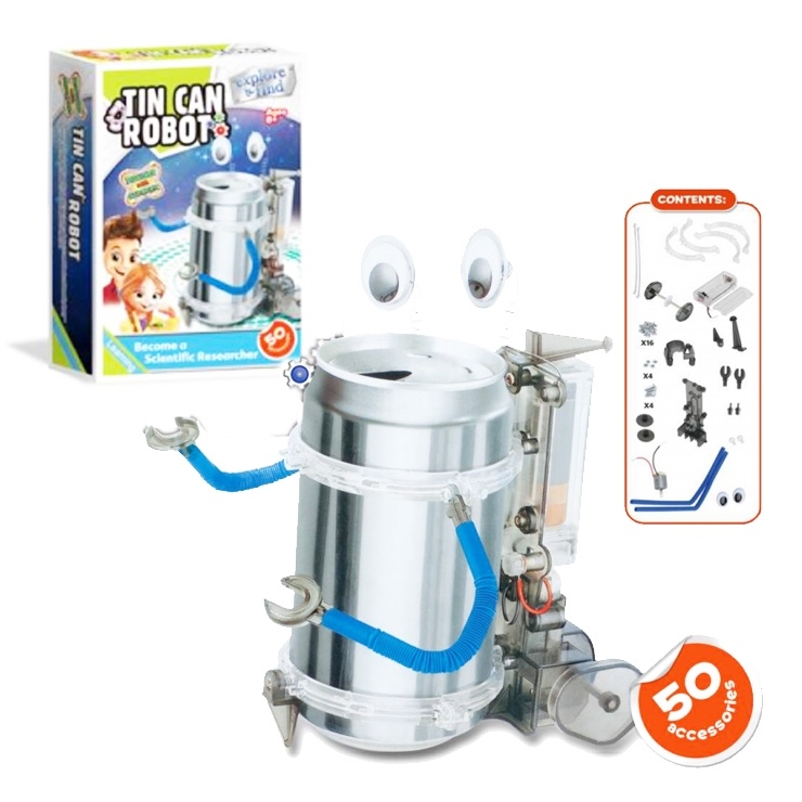 Kreativní série - Plechovkový robot na baterie > 7P24526-1
