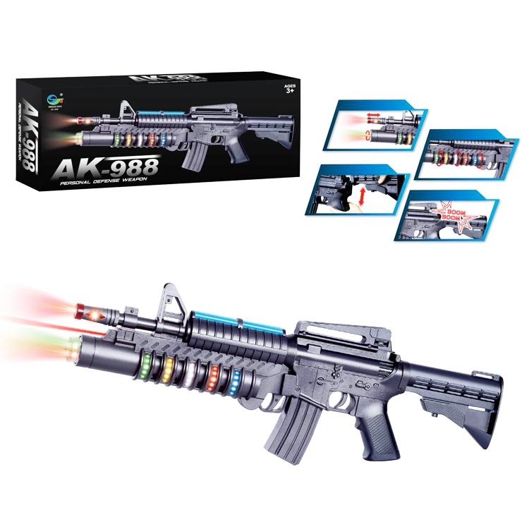 AK-988 Samopal na baterie - světlo, zvuk > 7P43157