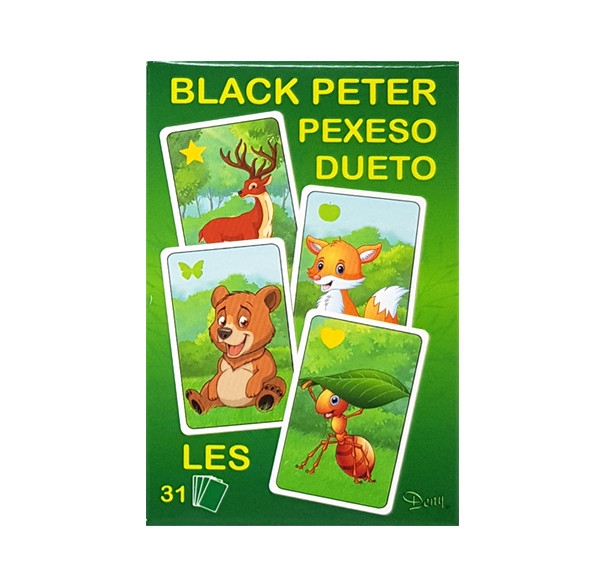 Hra černý Peter 3v1 Les > 9H0714
